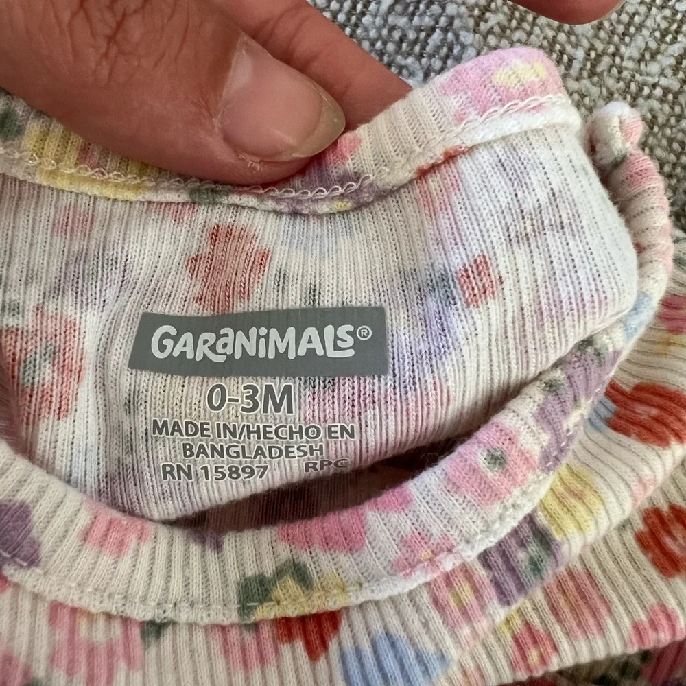 Garanimals - Short sleeve onesie and short sets floral spring themed
